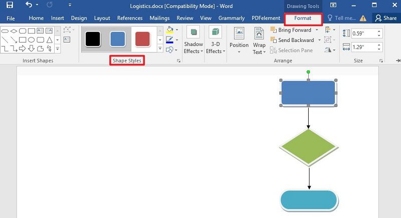 create flow charts in word for mac 2011